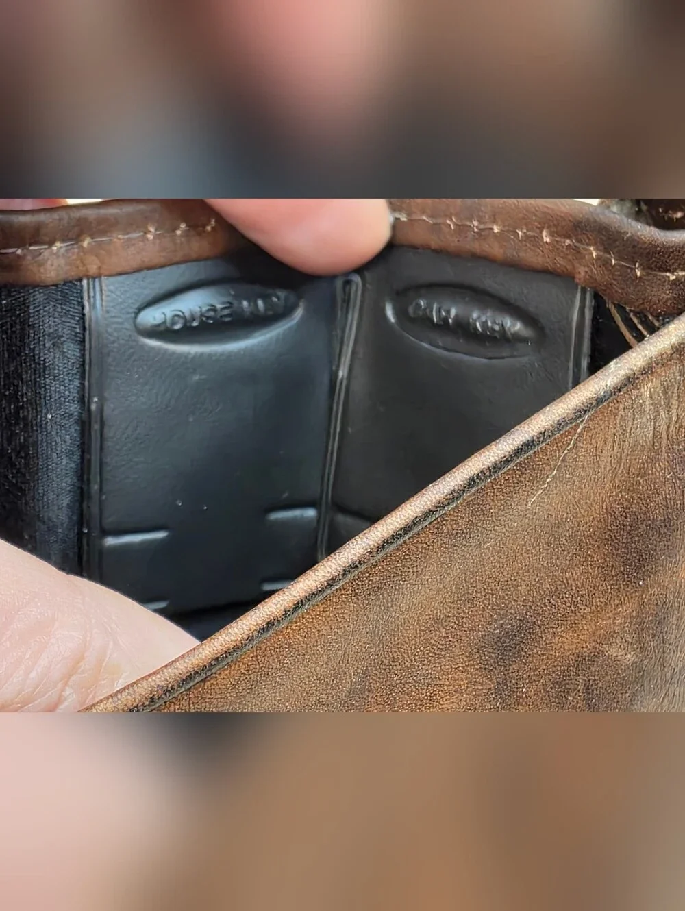 Vintage Rolfs American Classic Brown Cowhide Leather Trifold Wallet